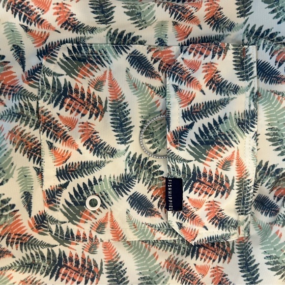 Fish Hippie Co. Meridian Volley Swim Shorts Tropical Palm-Mens XXL- MSRP $65 - Picture 5 of 5